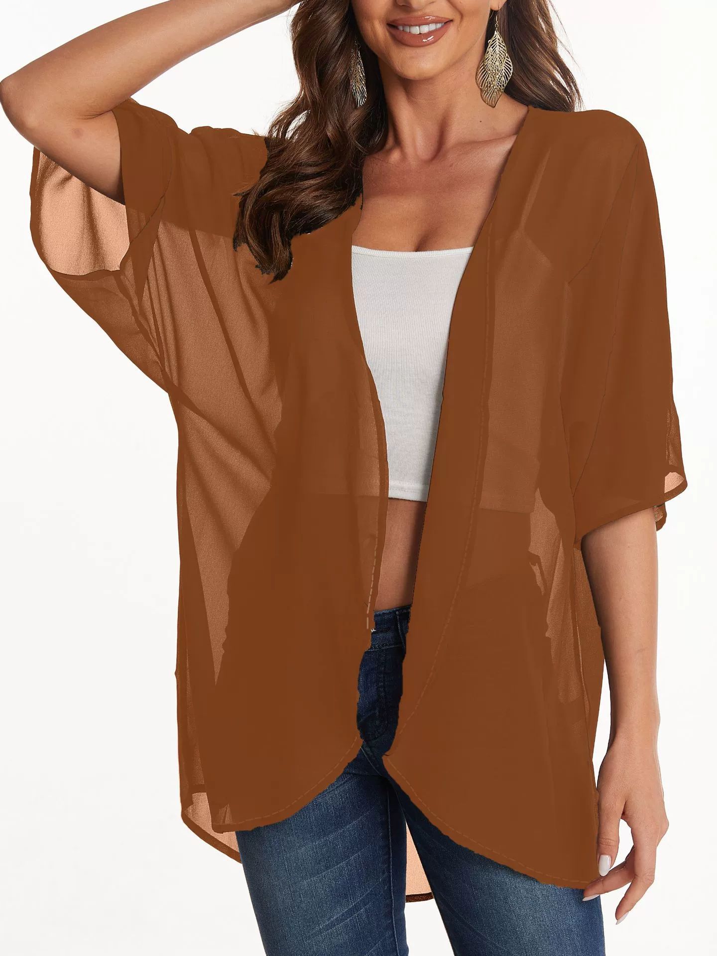 Versatile Chiffon Sun-blocking Cardigan For The Beach